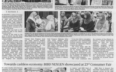 Clipping June 28 23 Students feted at Khatam Al-Quran ceremony