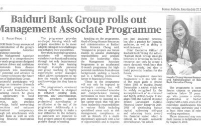 Clipping July 27 Baiduri Bank Group rolls out Management Associate Programme