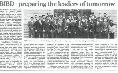 BIBD – Preparing the leaders of tomorrow – Jan 18 & Mar 11