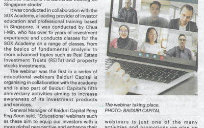 Baiduri Capital organized an investment webinar titled ‘An Overview of Singapore Equities Market & Fundamental training on Singapore Stocks’