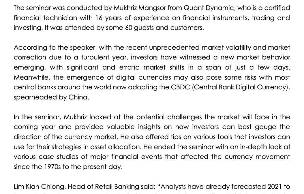 BBB 09012021 – BAIDURI BANK HOSTS CURRENCY OUTLOOK FOR 2021