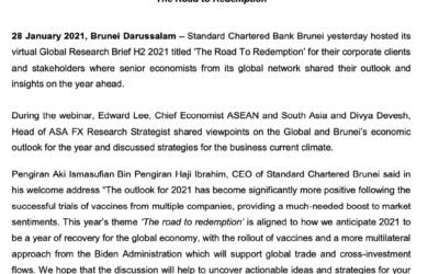 SCB – 28 Jan 2021- Standard Chartered held Global Research Briefing H1 2021