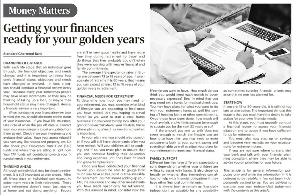 SCB – 4 Feb 2021 Getting your finances ready for your golden years