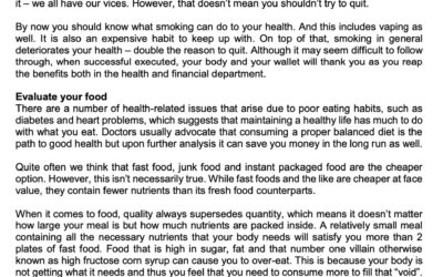 SCB – 8 April – Maintain your health to grow your wealth