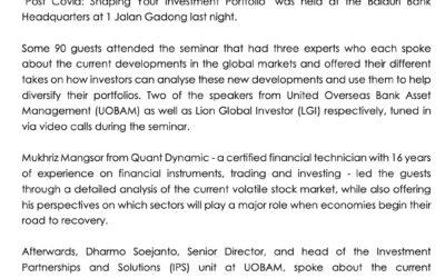 BBB 27032021 – BAIDURI CAPITAL HOLDS SEMINAR