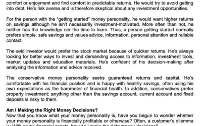 SCB 29 April 2021 Whats your money personality
