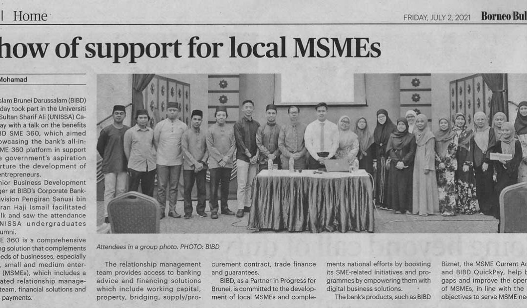 BIBD – Show of support for local MSMEs_BB