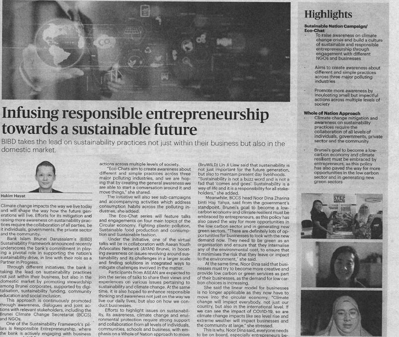 BIBD 29 Jan 2022 – Infusing responsible entrepreneurship towards sustainable future