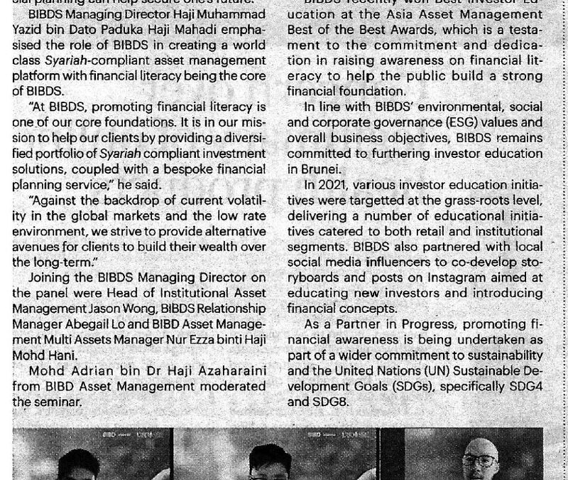 BIBD Securities 26 Mar 2022 – Financial Awareness Seminar