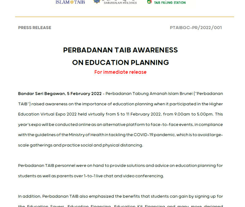 PTAIB Education planning 5 Feb 2022