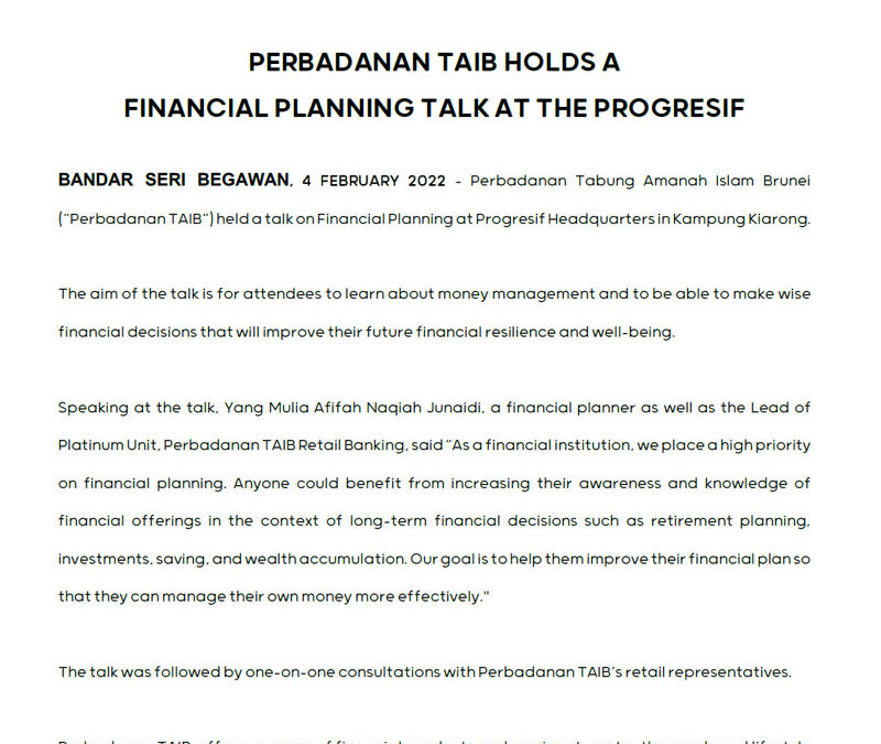 PTAIB – Talk at Progresif 4 Feb 2022