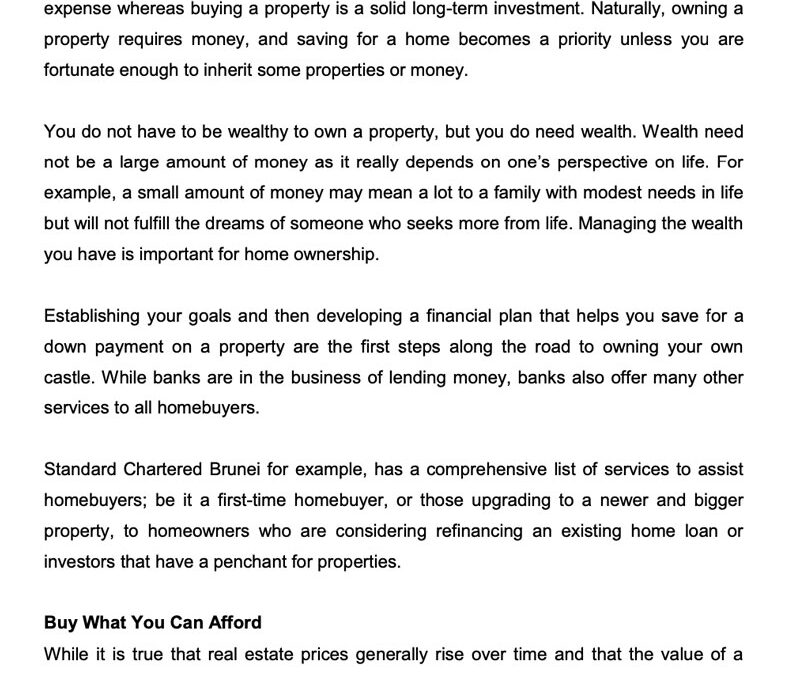 SCB – Money Matter$ 16 June 2022 – Homeownership Made Easy