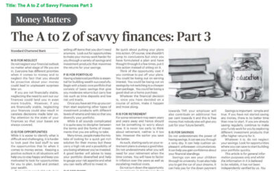 SCB – Money Matter$ – 22 Dec 2022 – The A to Z of Savvy Finances Part 3