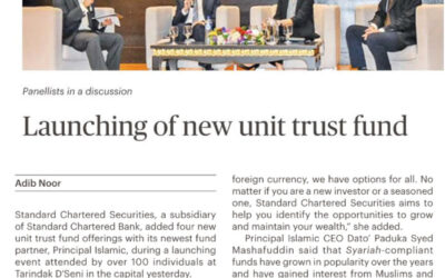 BB 27 August 2022 – Standard Chartered Securities – Launching of new unit trust fund