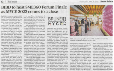 BB 29 June 2022 – BIBD to host SME360 Forum Finale as MYCE 2022