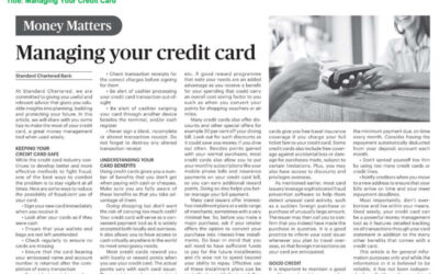 SCB – Money Matter$ – 3 Nov 2022 – Managing Your Credit Card