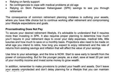 SCB – Money Matter$ 30 June 2022 – Will You Outlive Your Money