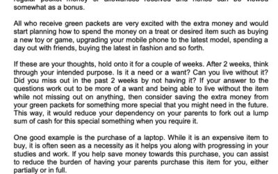 SCB – Money Matter$ 12 MAY 2022 – Saving Tips for Hari Raya Green Packet Money
