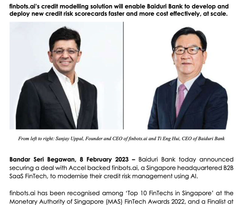 BBB 8 Feb 2023 – Signing Agreement – FINTECH FINBOTS AI