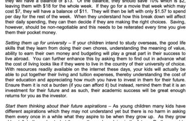 SCB – Money Matter- 09 Feb 2023 – Starting your kids on the right financial path (Part 3)