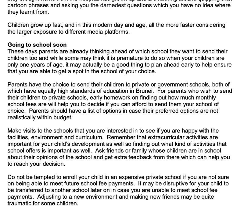 SCB – Money Matter – 5  Jan 2023 – Assessing your life stage the kids are off to school