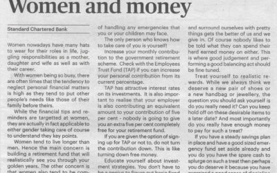 SCB – Money Matter – 9 Mar 2023 – Women and money