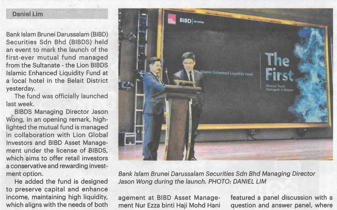 (BB) BIBD 15 June 2024 – Locally-managed mutual fund introduced to Belait residents