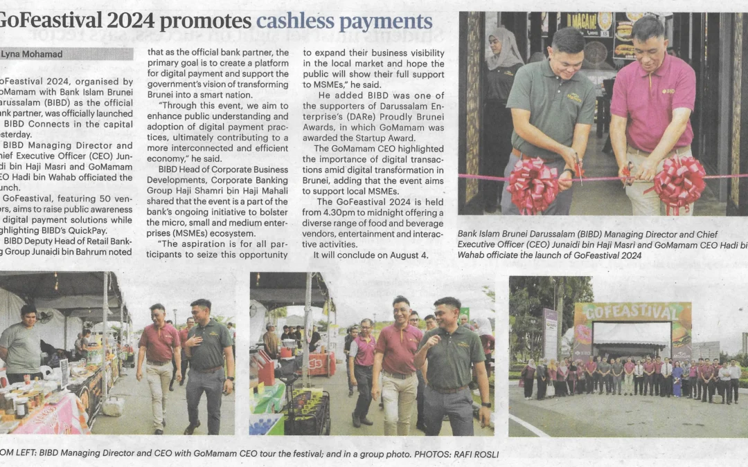 (BB) BIBD 23 July 2024 – GoFestival 2024 promotes cashless payment