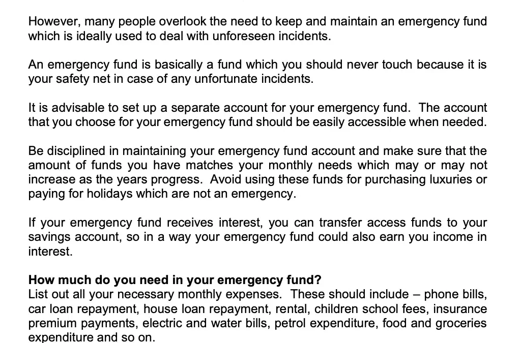 Money Matter$ 27 June 2024 – Financial emergencies