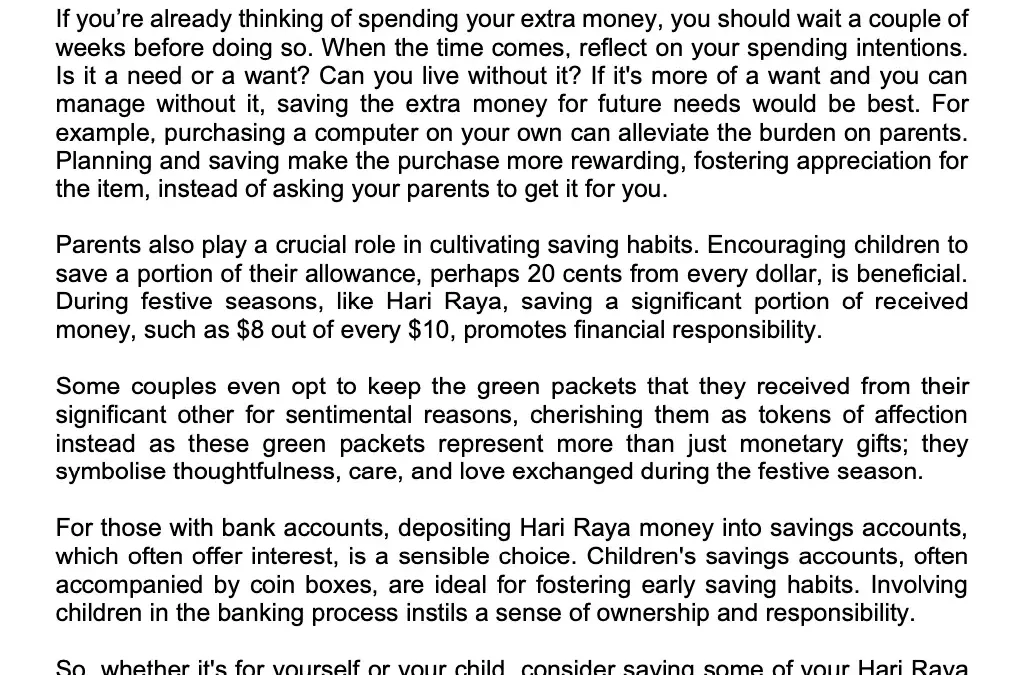 Money Matter$ April 2024 Saving tips