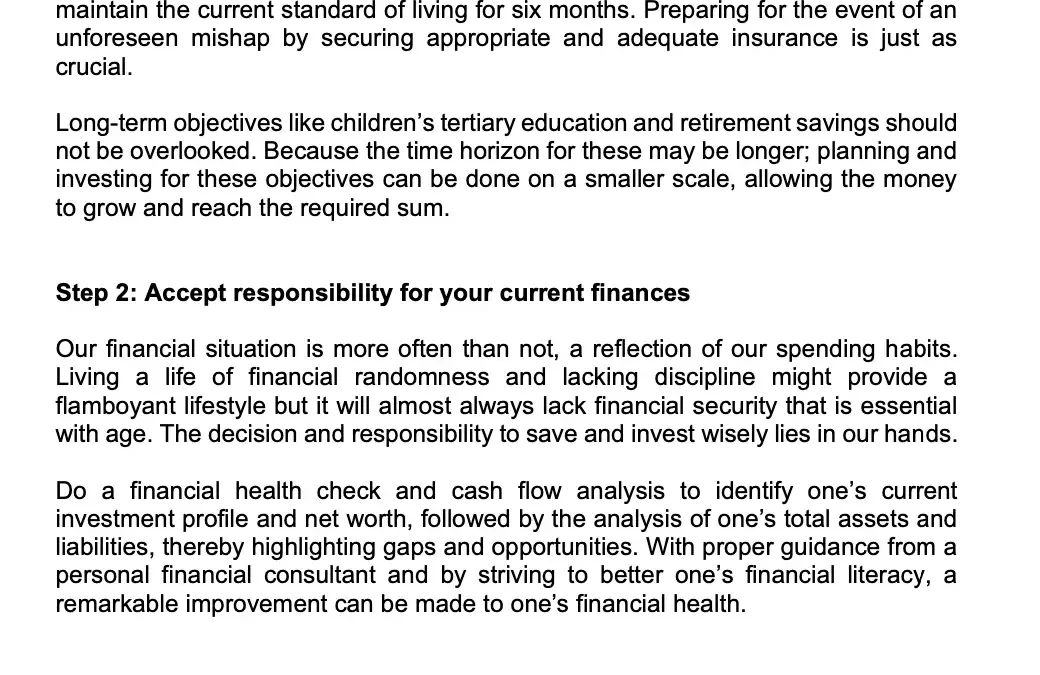 Money Matter$ – May 2024 – Positive Financial Attitude