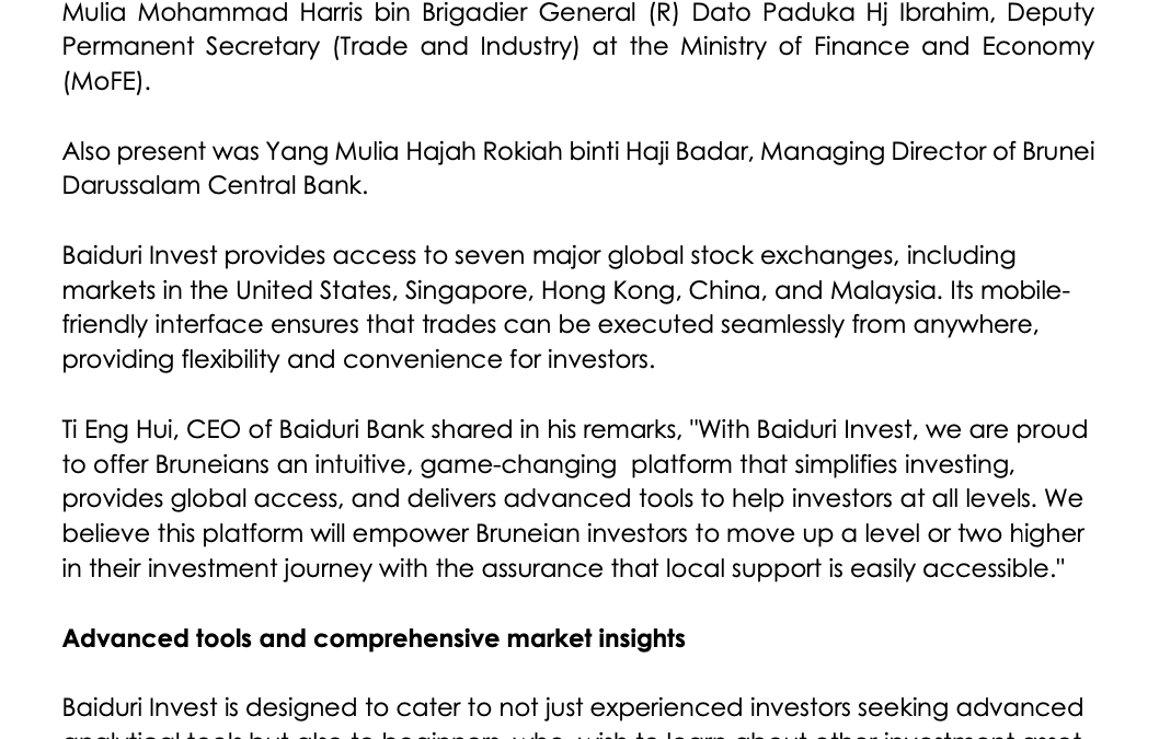 BBB 27092024 Baiduri Invest – Brand New Online Trading Platform