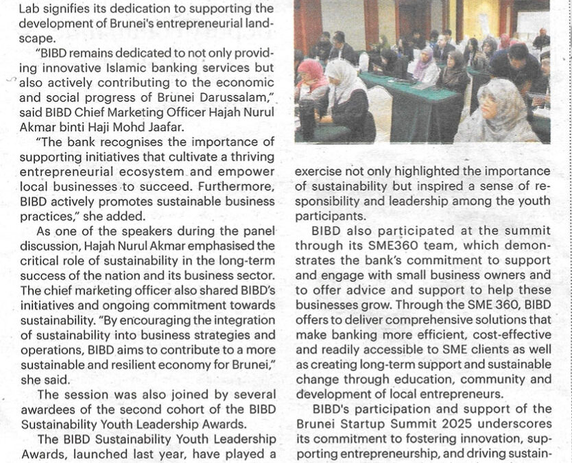 BIBD 25012025 – Brunei Startup Summit 2025