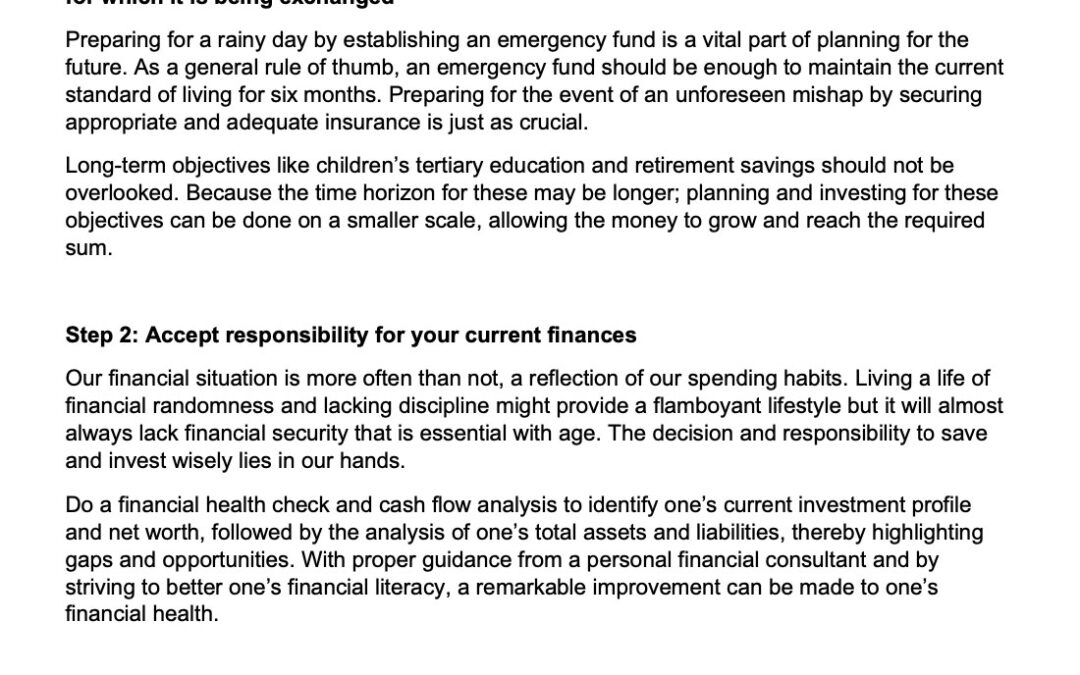 SCB Money Matter$ – 20 Feb – Seven steps towards a positive financial attitude