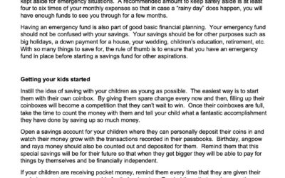 SCB Money Matter$ – 27 Feb – Saving for a Rainy Day