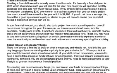 SCB Money Matters – 2 Jan – Starting 2025 on the right foot