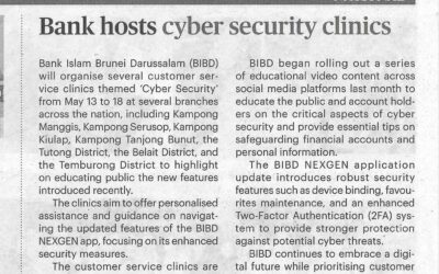 (BB) BIBD 11 May 2024 – Bank hosts cyber security clinics