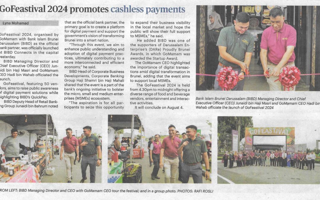 (BB) BIBD 23 July 2024 – GoFestival 2024 promotes cashless payment