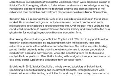 Baiduri Capital – Aug 2024-Securities Trading Workshop