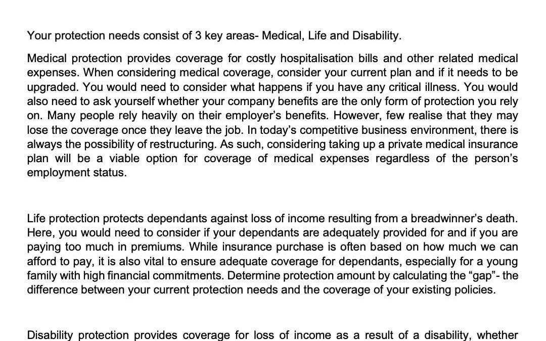 Money Matter$ – 17 Apr – Protecting What Really Matters