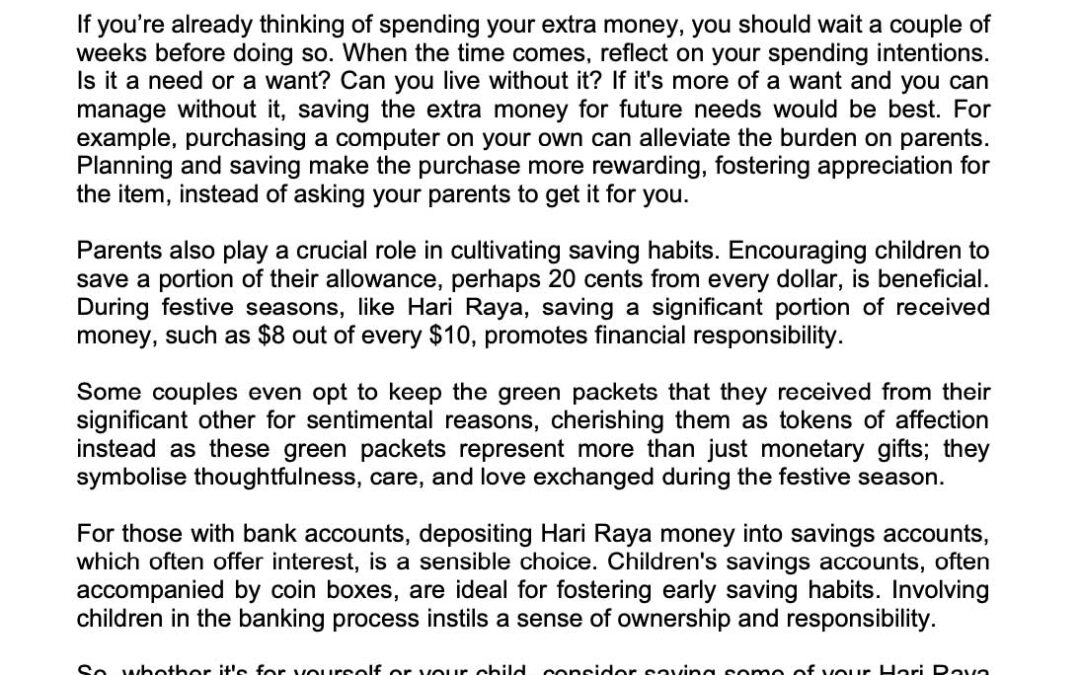 Money Matter$ April 2024 Saving tips