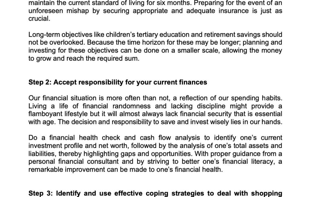 Money Matter$ – May 2024 – Positive Financial Attitude