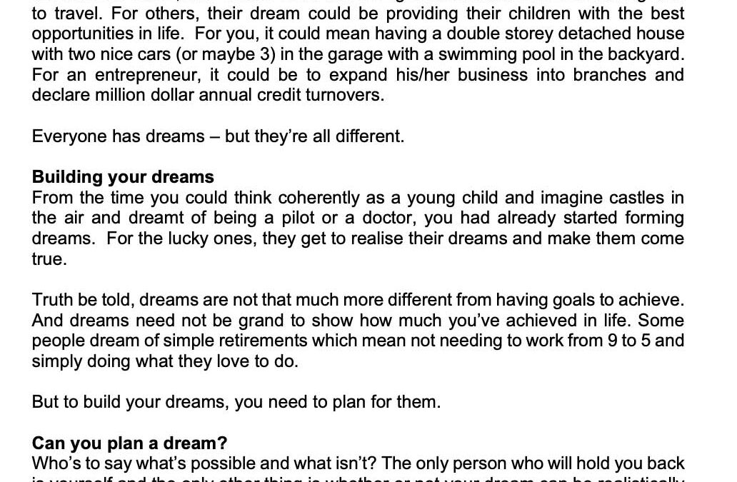 SCB – Money Matter$ 08082024 Can you Live the Dreams