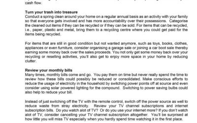 Money Matter$ – 27 Nov – Saving Money at Home