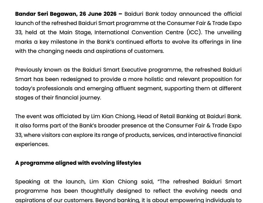 BBB 26 June 2026 – Consumer Fair 2026 33 x SMART Launch