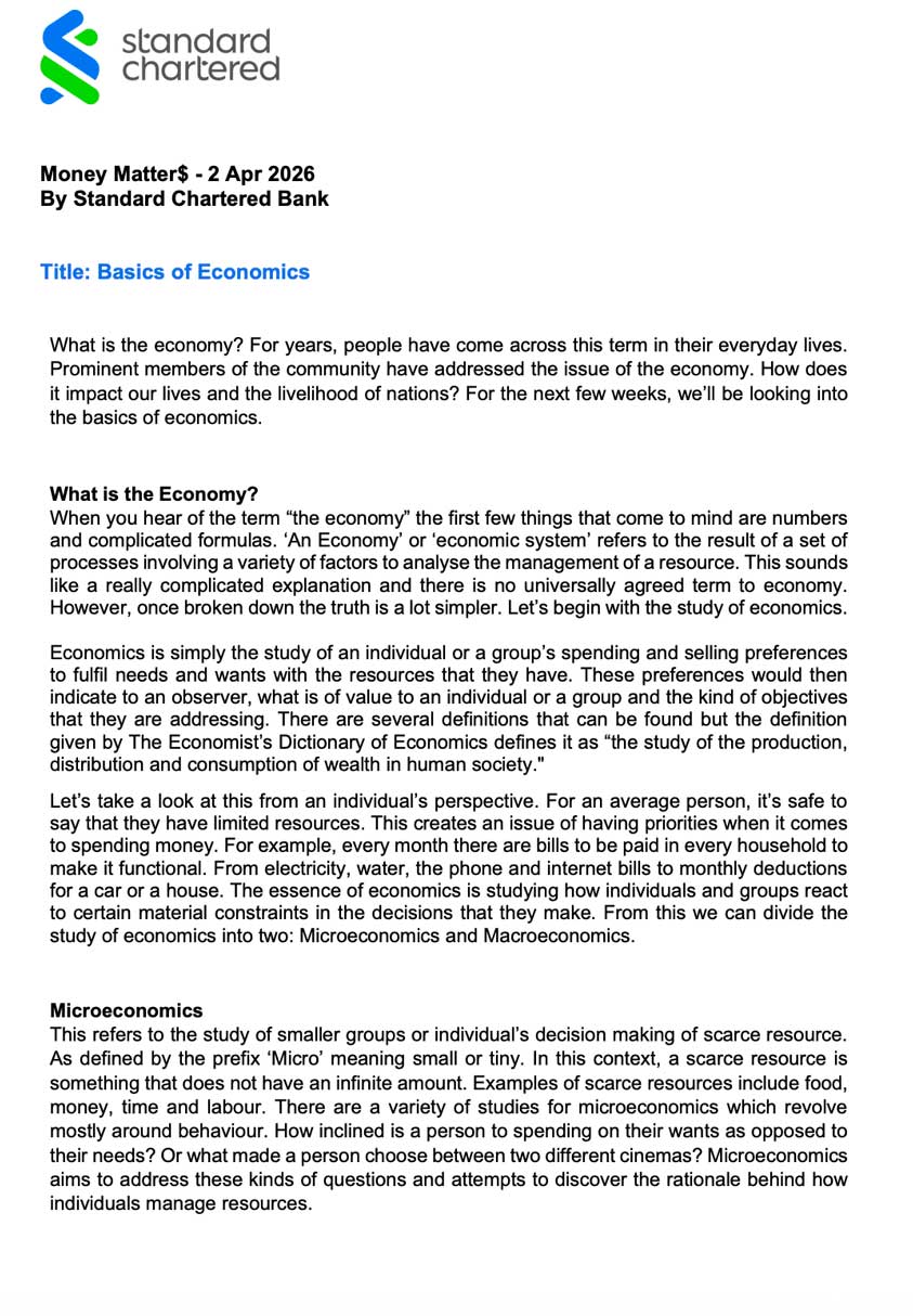 Money-Matter$---2-Apr---Basics-of-economics