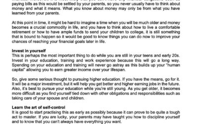 Money Matter$ – 2 July – Smart Money Tips for Young Adults