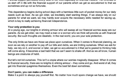 Money Matter$ – 9 July – Where is my knight and shining armour